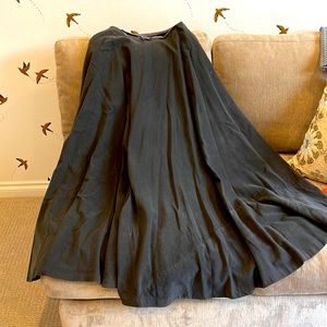 Ralph Lauren Purple Label velveteen full ball skirt with side zip